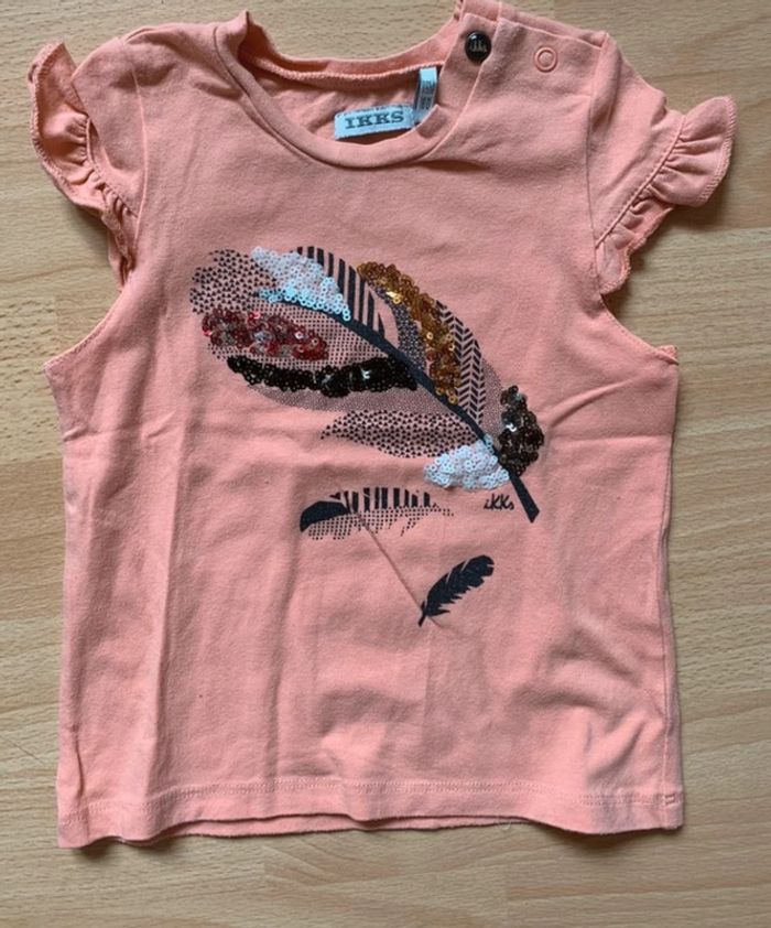T-shirt plumes IKKS 18 mois