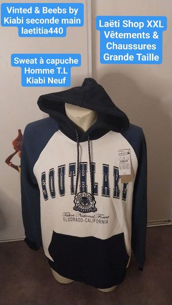 Sweat à capuche T.L Kiabi