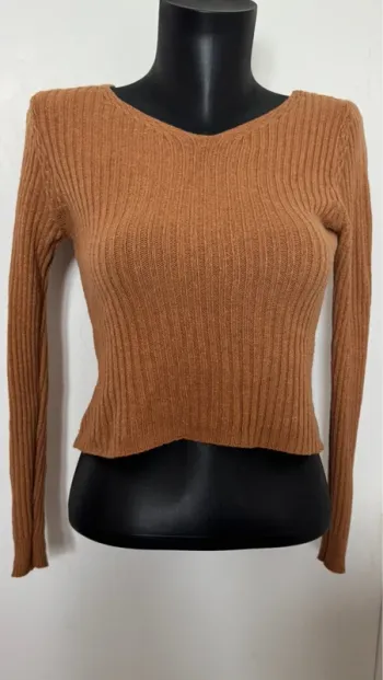 Pull femme moutarde M