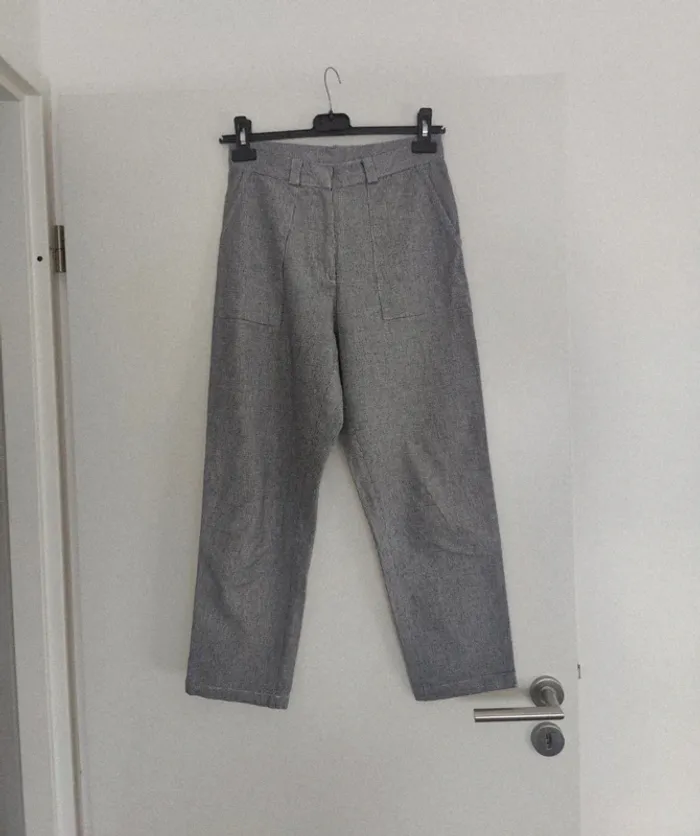 Pantalon pied de poule bleu marine karl Marc john 34 - photo numéro 8