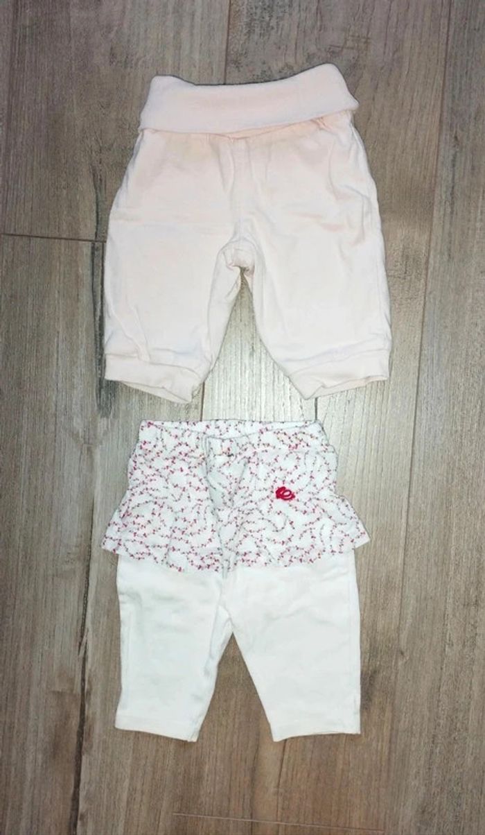 Lot 2 pantalons 3 mois confortables