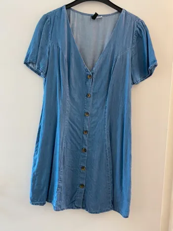 Robe fluide bleu jeans