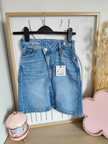 Jupe fille jeans asymétrique Zara 6/7ans