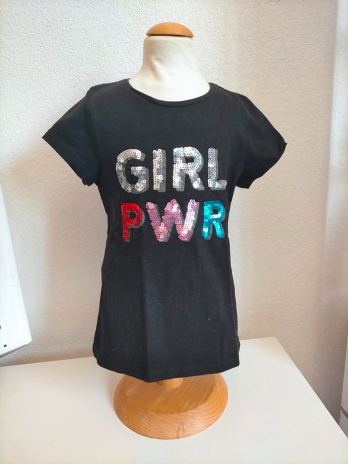 Tshirt Girl Power - Tex - 7/8ans - photo numéro 4