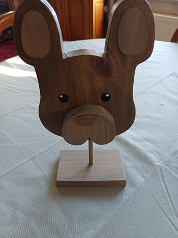 Porte lunettes bouledogue 28 cm