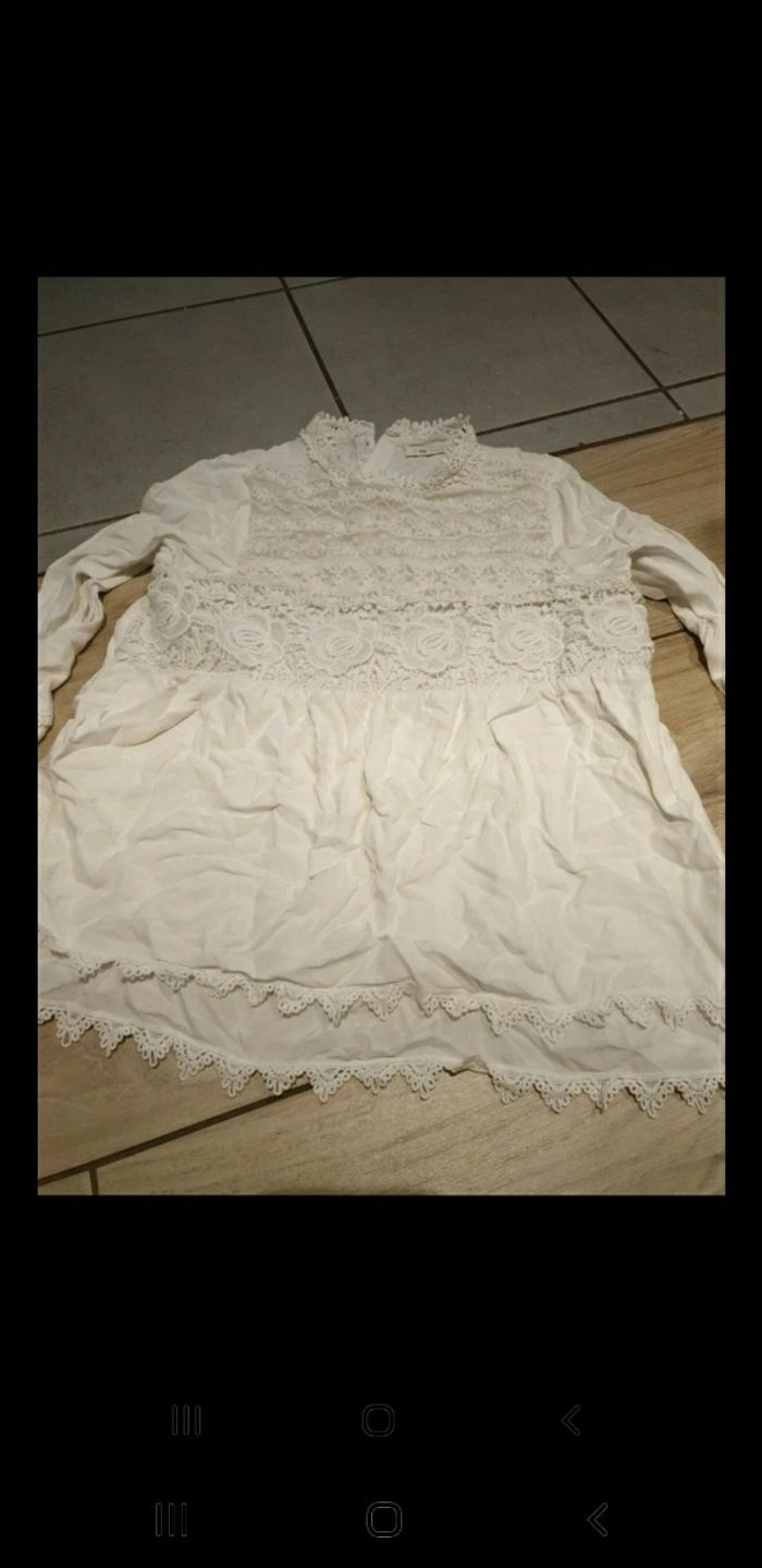 Tunique dentelle blanche fille ikks 10 ans - photo numéro 2