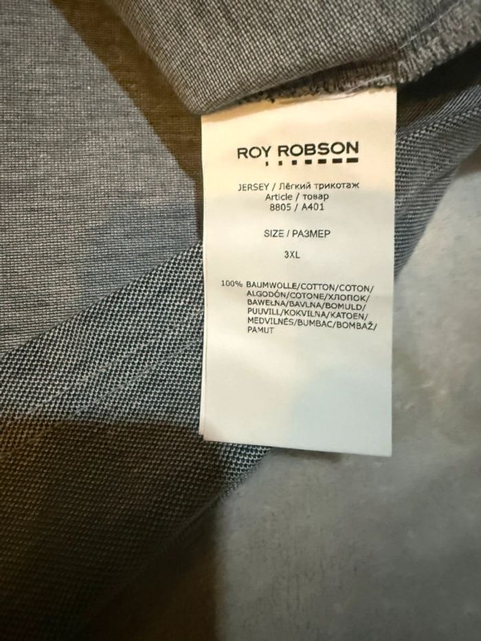 Roy Robson - Polo Gris chiné, taille 3XL - photo numéro 4