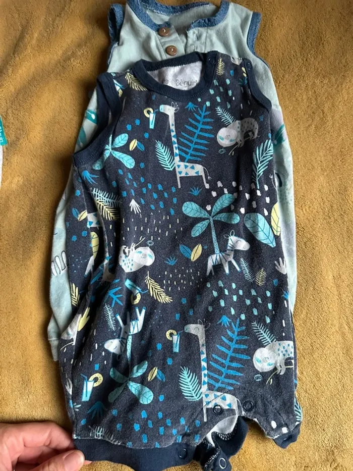 Lot de 4 combinaisons short petit béguin 6 mois - photo numéro 7