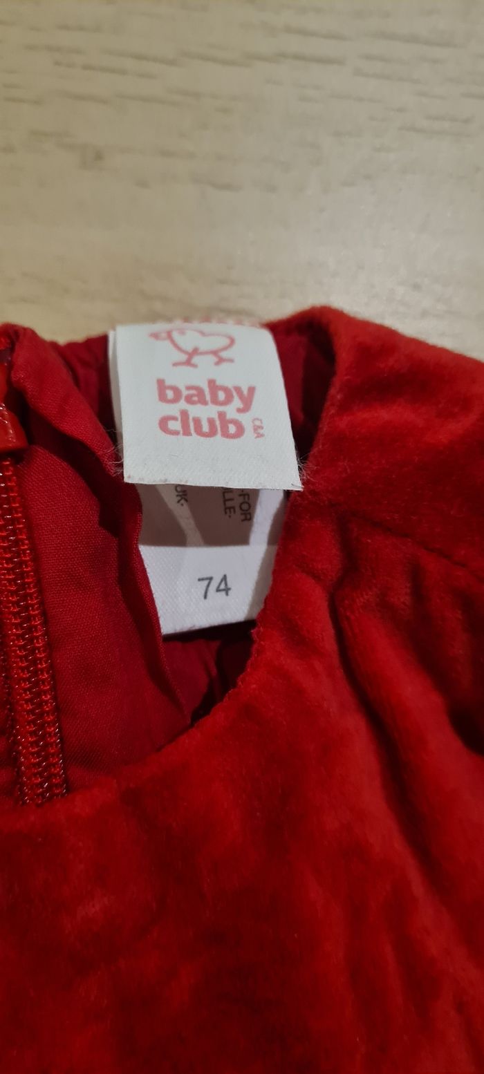 Robe rouge velour - photo numéro 2