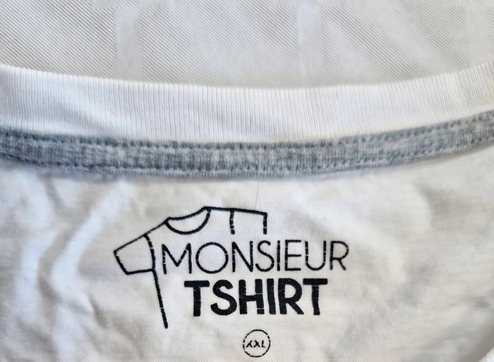 Monsieur tshirt T-shirt Blanc Droit Homme XXL Humour - photo numéro 7