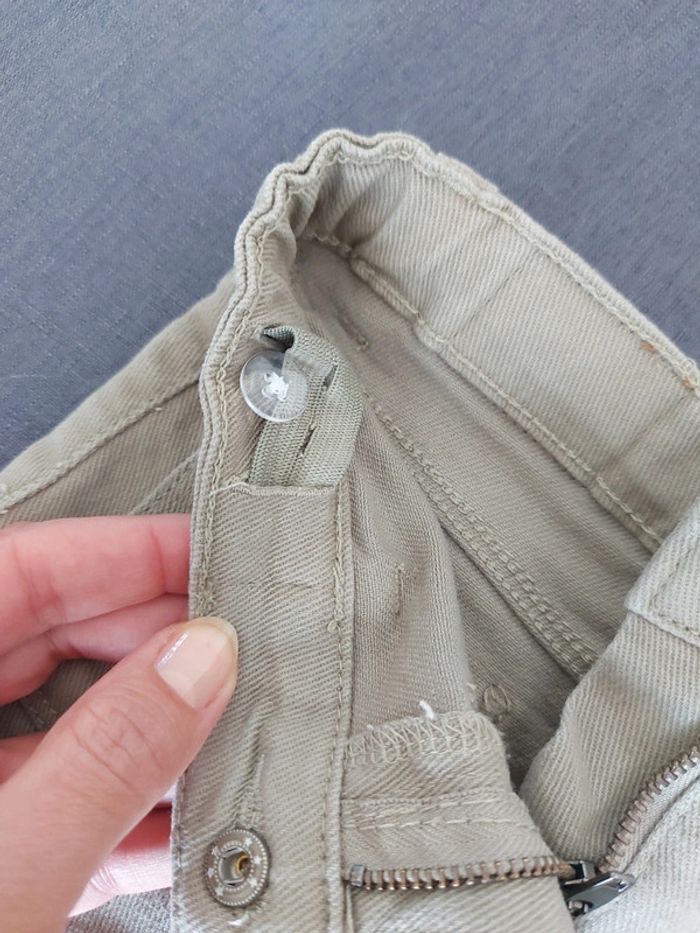Short jeans Kaki Vertbaudet 6 ans - photo numéro 7