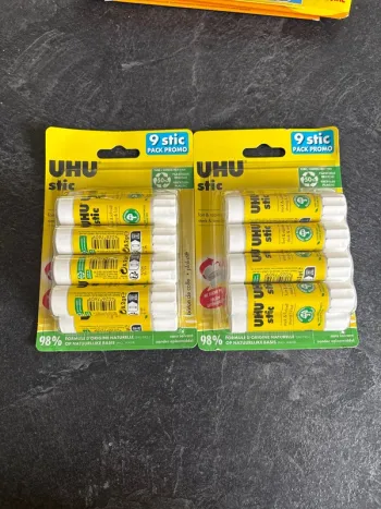 Lots de 18 bâtons de colle uhu Stic