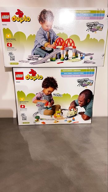 Lot lego duplo 10426/10427 extension rails/train des aventures