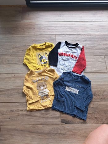 Lot 4 tee-shirts manche longue Harry Potter