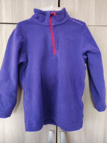 Pull polaire violet oxylane 4 ans