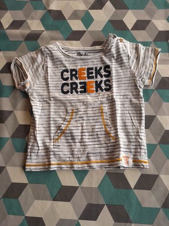 tee shirt Creeks 9mois très bon état