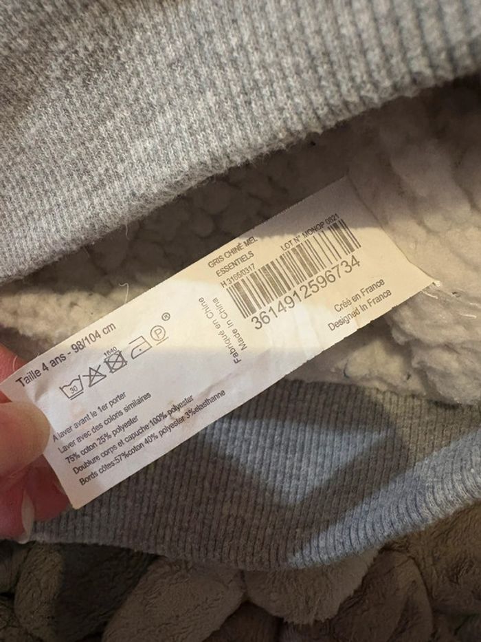 Gilet zippé Monoprix 4 ans - photo numéro 4