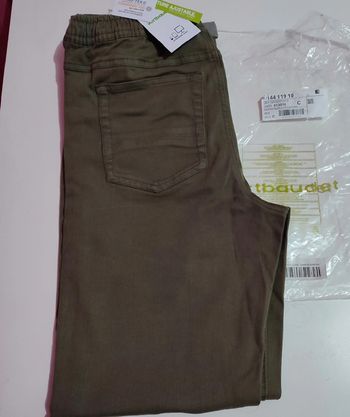 Jean kaki pour enfant de 14 ans ou 156'cm, Vertbaudet