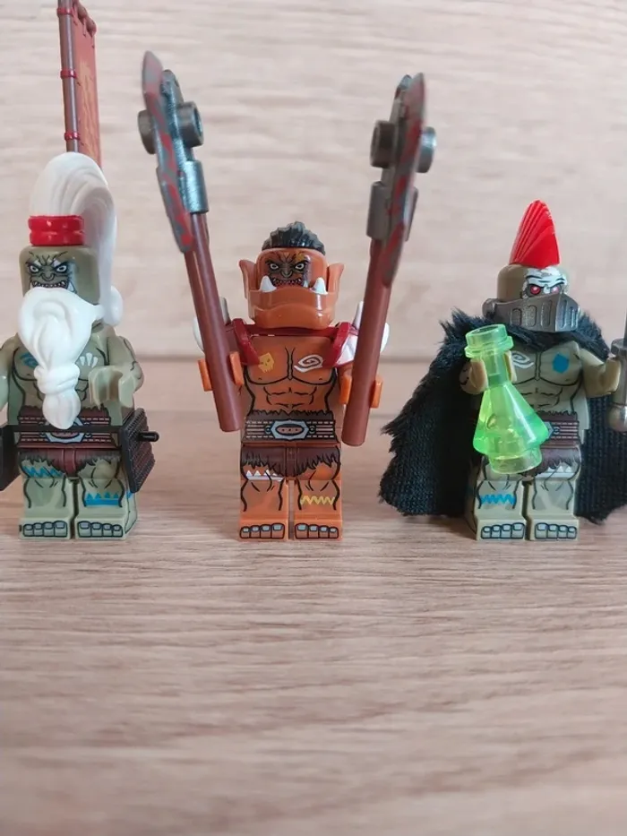 Figurines type lego 4 chefs guerriers orcs Warcraft - photo numéro 3