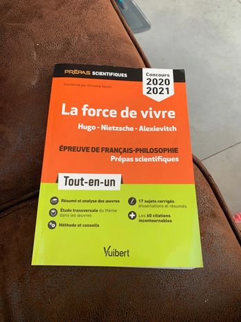 Livre 2021 scolaire école préparatoire prépas scientifique philosophie français
