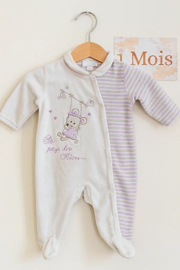 Pyjama ouverture devant 1mois