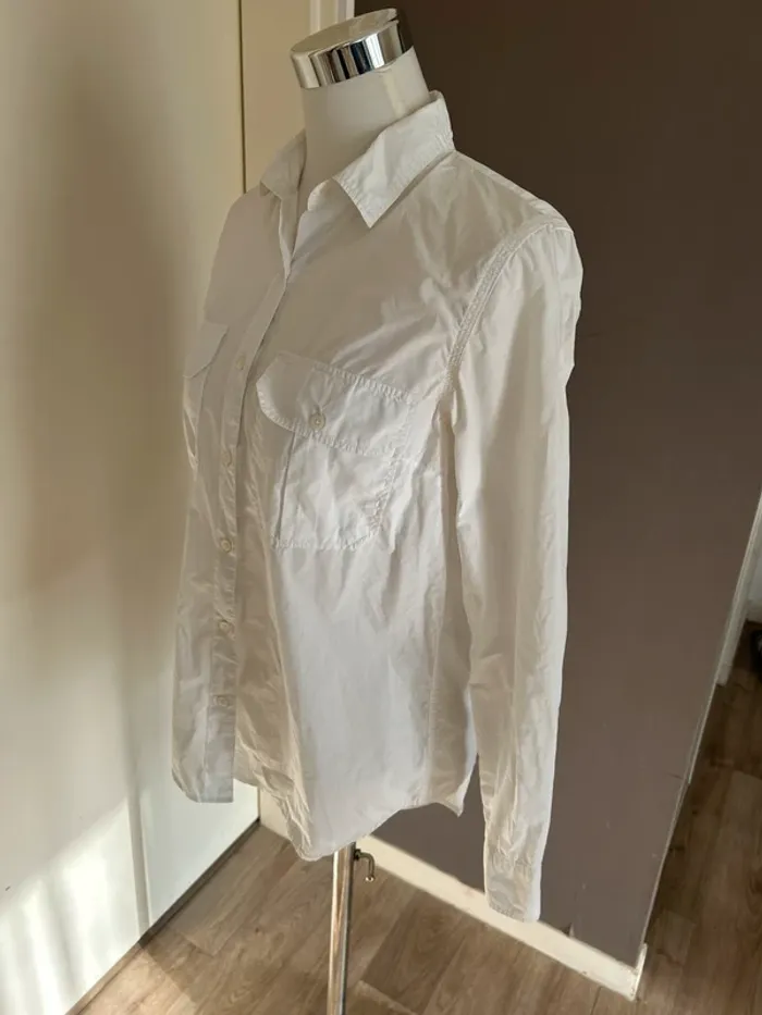 Mkt studio chemise blanche femme, taille 38 100 % coton - photo numéro 5