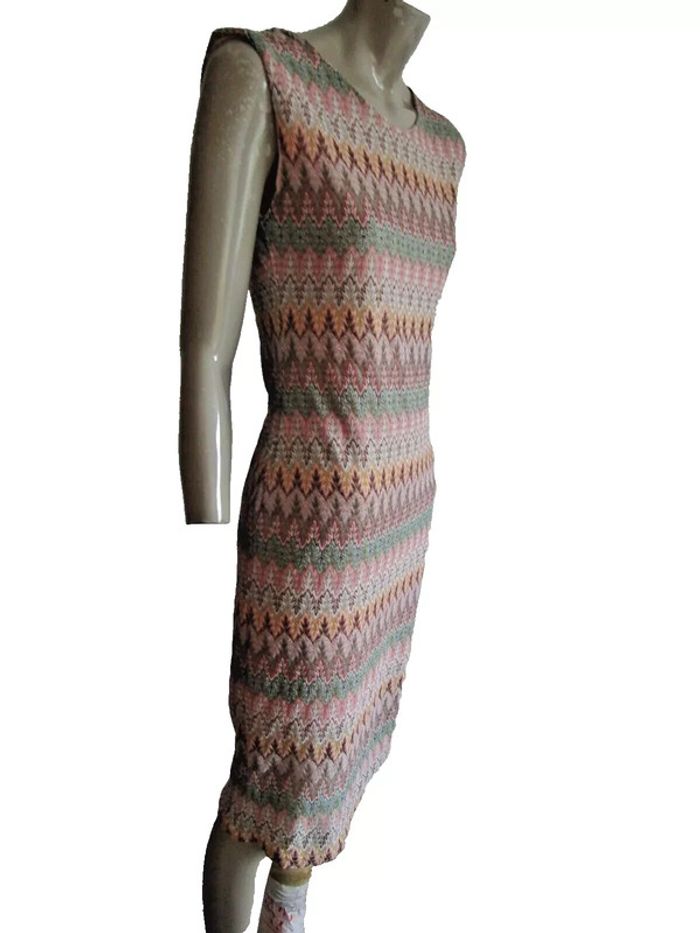 robe mi longue coupe crayon ajustée doublée marque vintage dressing taille indiquée M = 38/40 - photo numéro 3