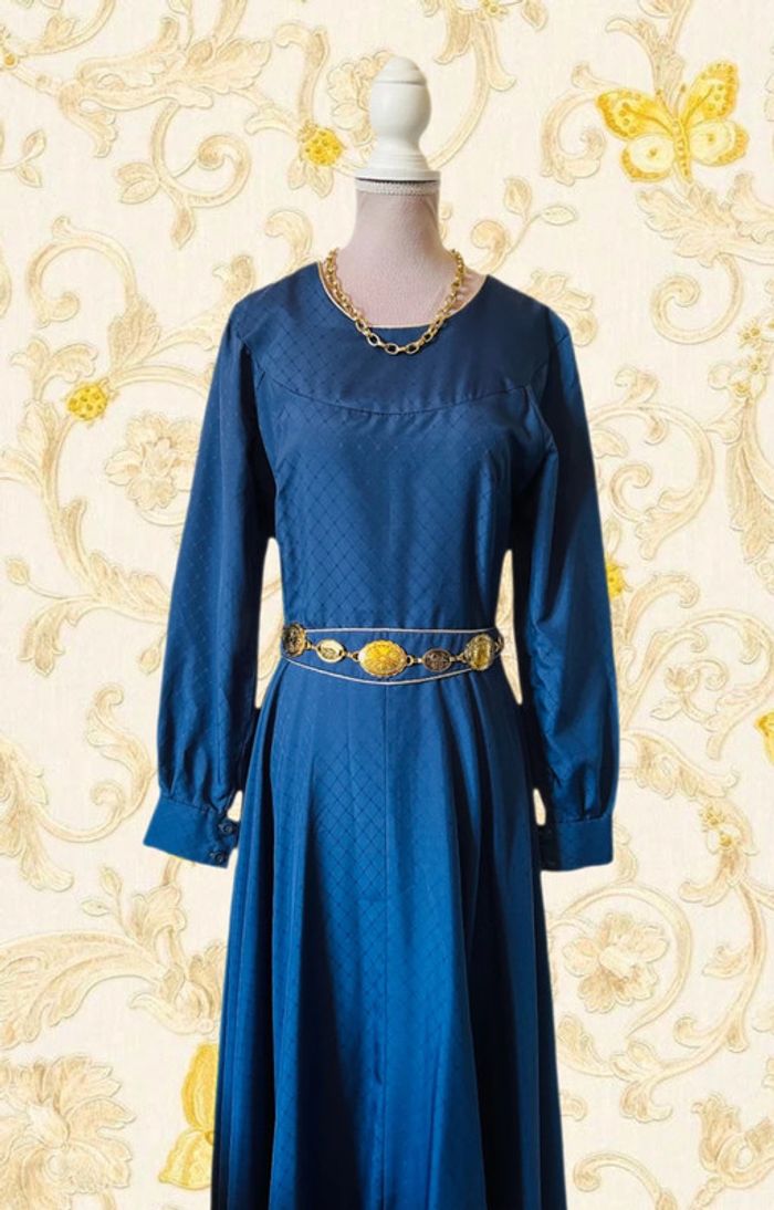 💙Magnifique longue robe bleue vintage style médiéval féerique fairycore medieval blue dress💙 - photo numéro 9
