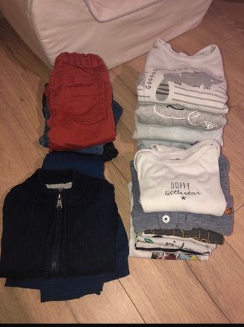 Lot 16 pièces garçon 9 mois