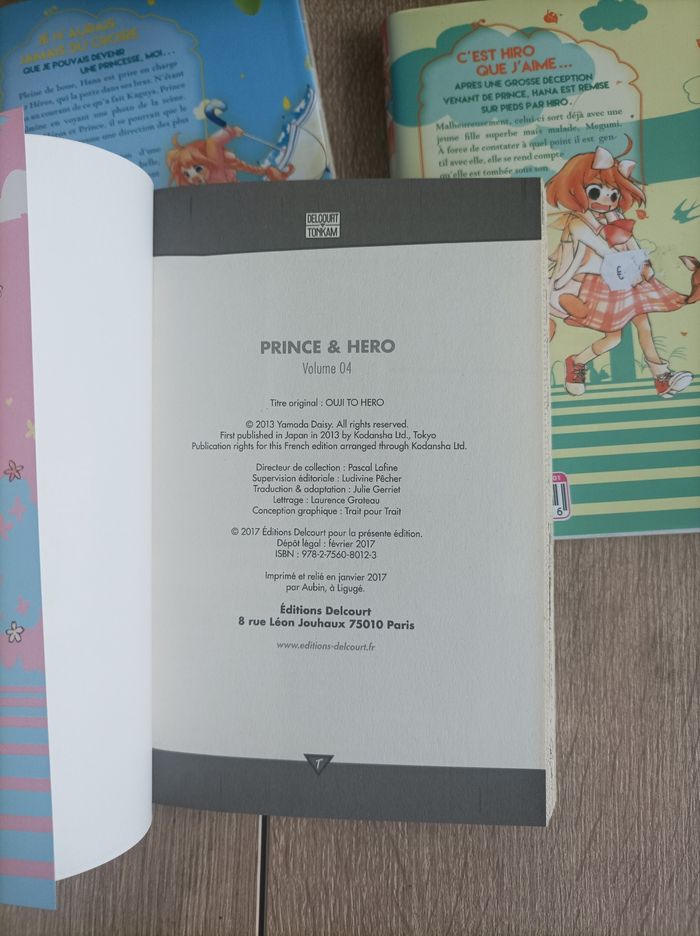 Lot 3 mangas Prince et Hero numéros 2 à 4 Delcourt - photo numéro 4
