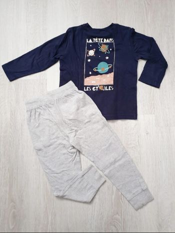 Pyjama marine/gris - Tape à l'œil