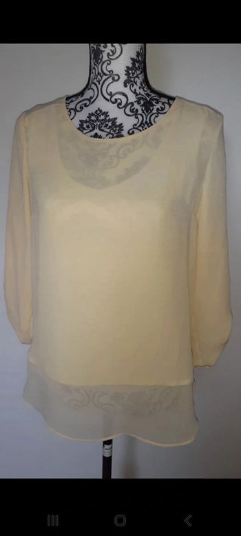 Blouse doublée  manches retroussables