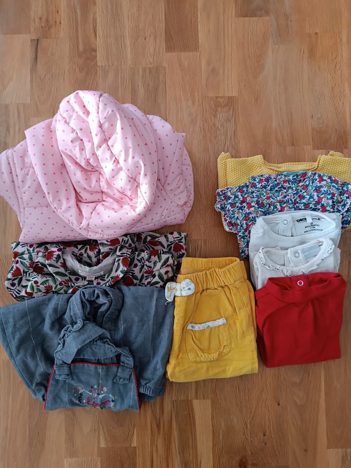 Lot vêtements fille hiver - 9 mois