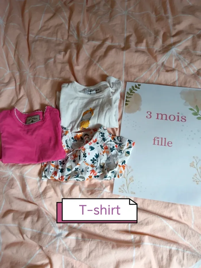 Lot 47 vêtements 3mois fille - photo numéro 9