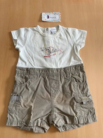 Combishort P’tit Bisou 3 mois