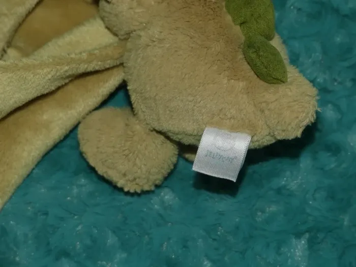 Doudou dinosaure couverture vert Jellycat 🦕 tbe - photo numéro 3