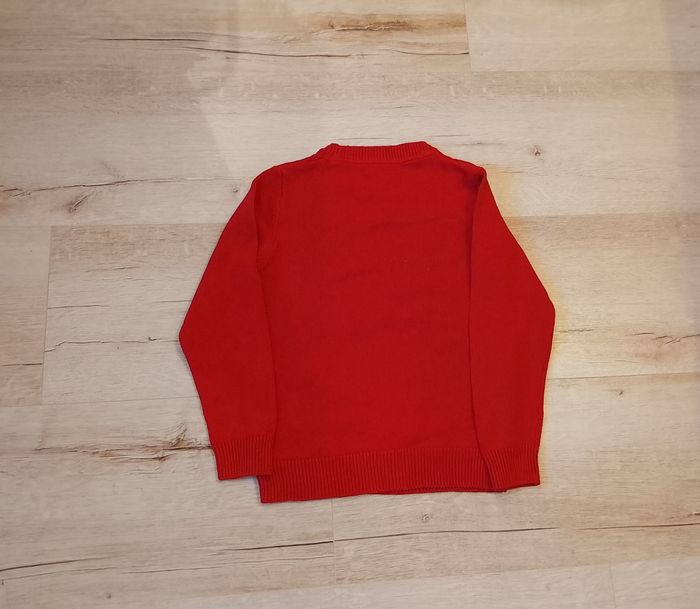 Pull rouge de noël pour fille - photo numéro 2