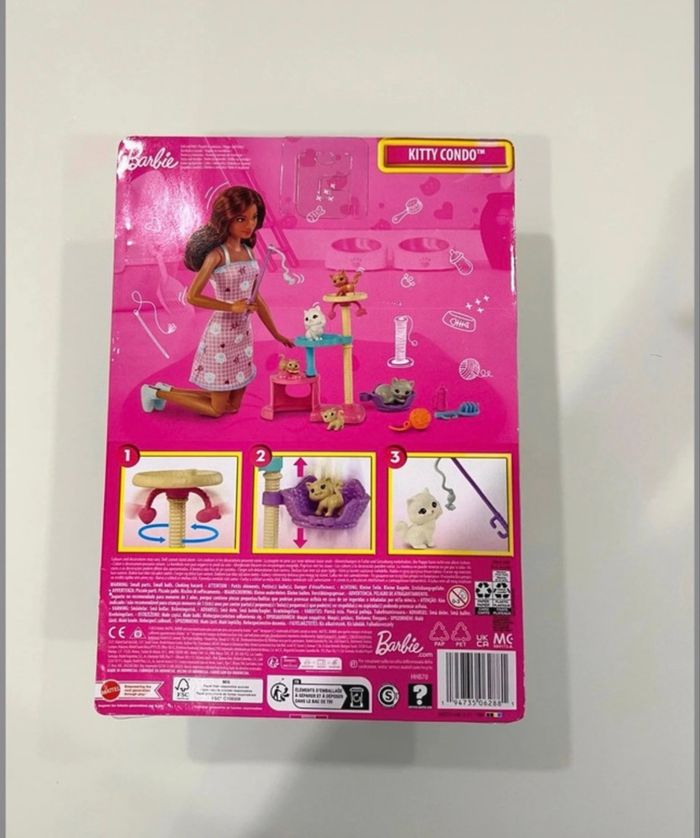 Coffret Barbie Arbre à chat Kitty Condo animaux Mattel - photo numéro 2