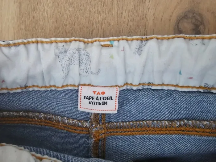 Short en jean 6 ans tape à l œil fille - photo numéro 2