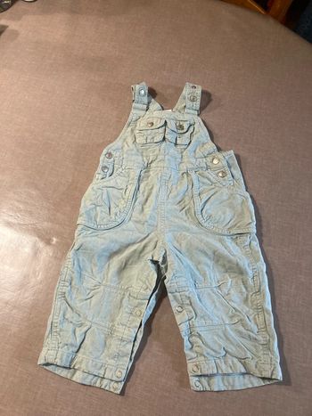 Salopette bébé en velours milleraies bleu clair – Z Baby – Taille 12-18 mois (80 cm)