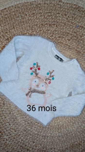 Pull de Noël fille  - 36 mois