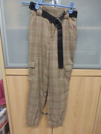 pantalon carreaux stradivarius