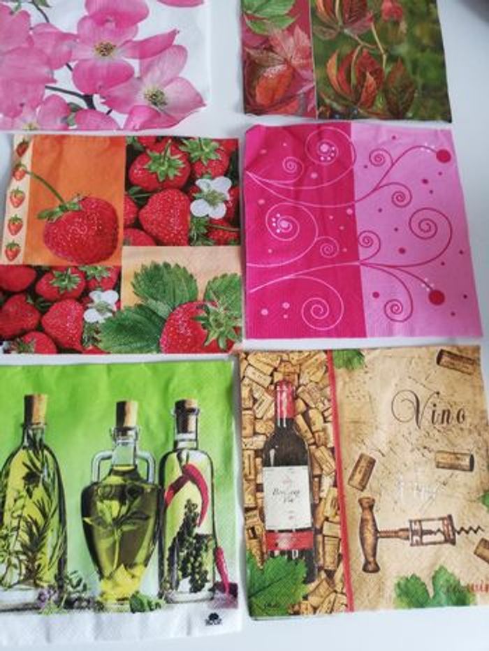 Lot de 10 serviettes en papier pour serviettes loisirs créatifs - photo numéro 3