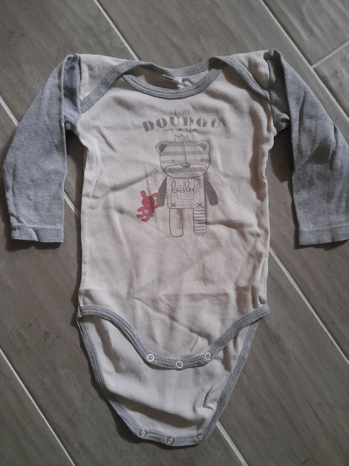 Body manches longues Mots d'enfants garçon 12 mois