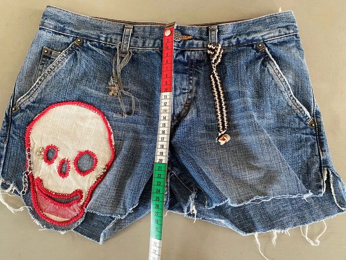 Short en jeans Ober bleu taille 40 - photo numéro 18