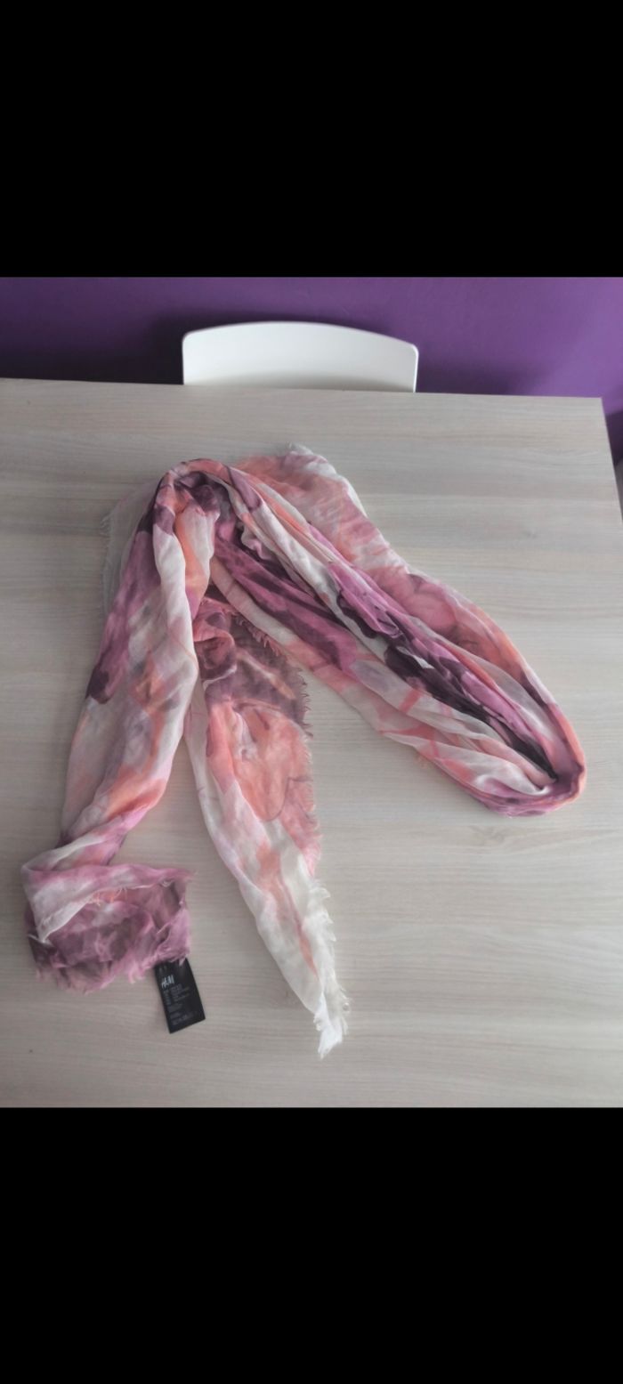 Foulard rose h&M