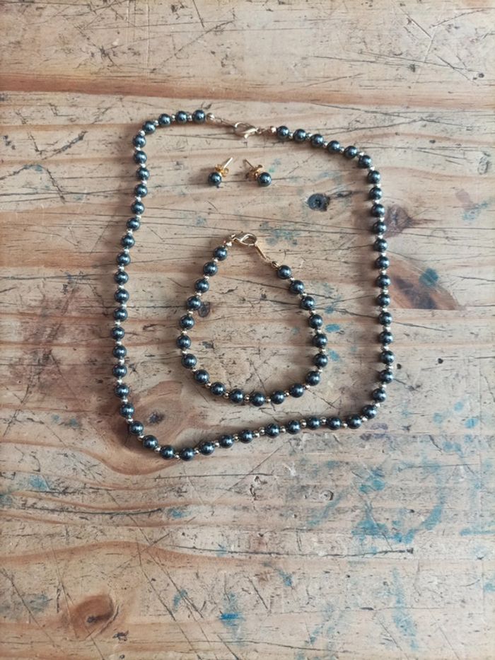 Parure perles vintage