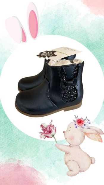 Vertbaudet - Bottines bleues pour fille - Taille 19