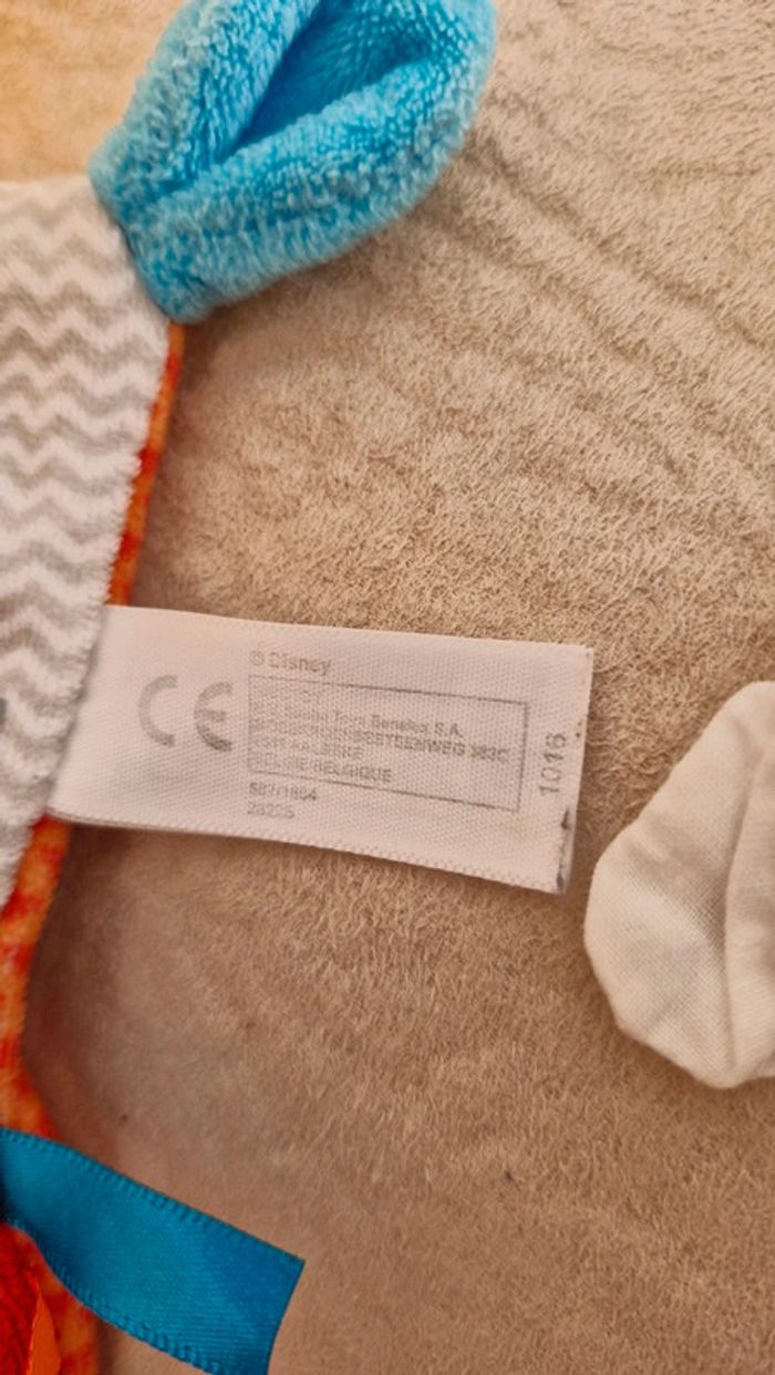 Doudou plat winnie l ourson Nicotoy - photo numéro 3