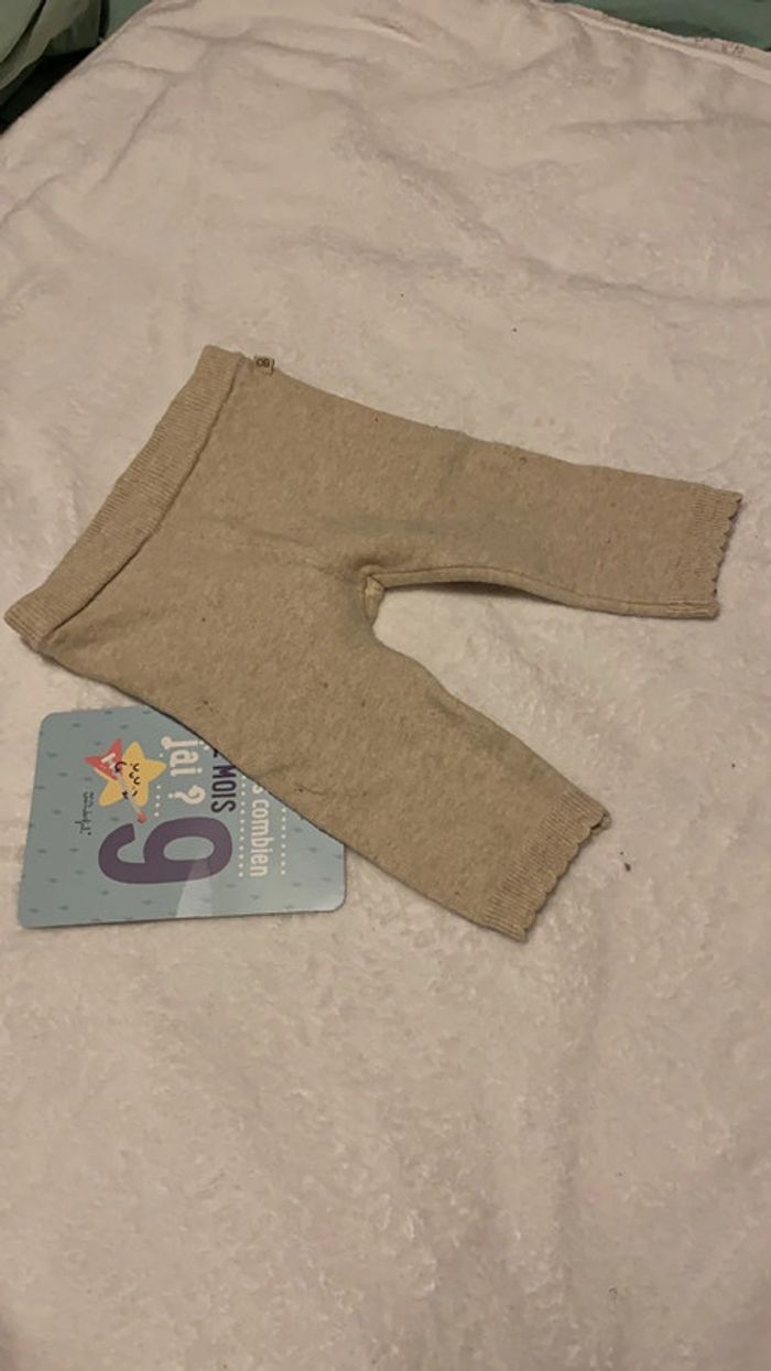 Legging beige obaibi 6 mois
